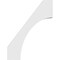 Ekena Millwork 3 1/2-in. W x 26-in. D x 34-in. H Westlake Architectural Grade PVC Knee Brace BRCP035X26X34WTL - alternate 5